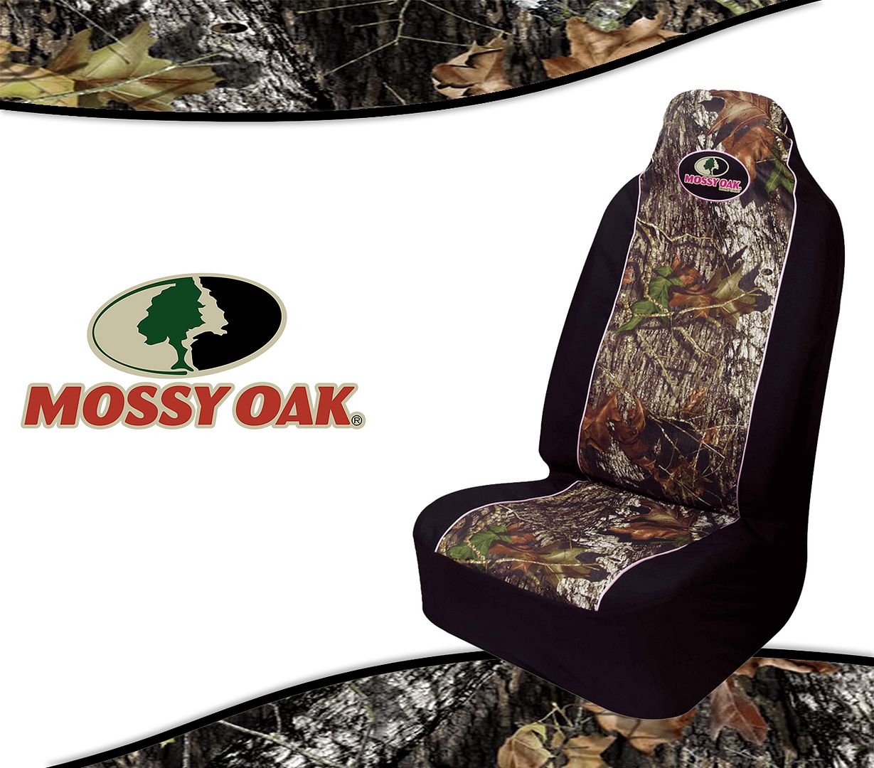 SPG Pull Over Mossy Oak Realtree Browning Seat Covers for Cars Trucks